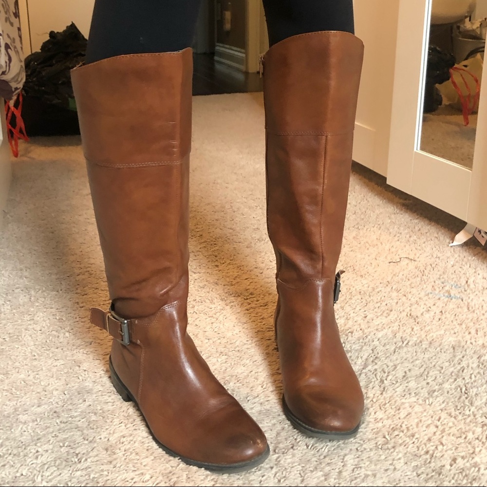ALDO brown mid calf boot